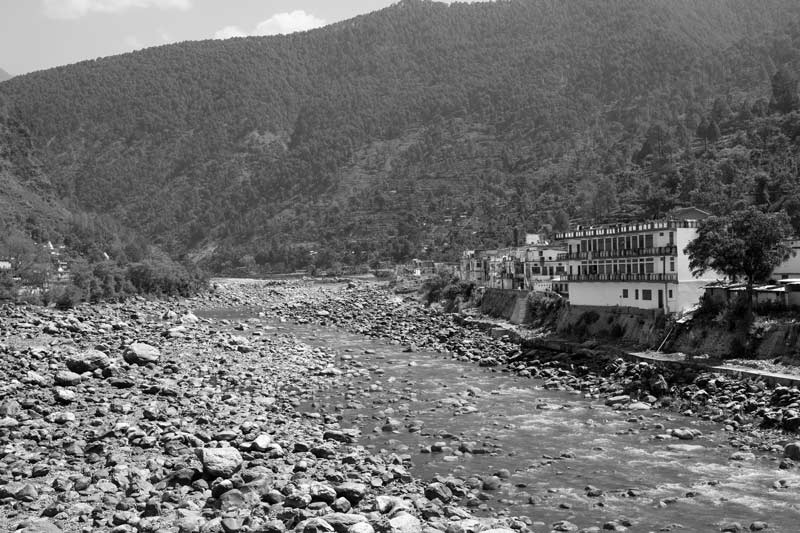 The lost glacier - site depicting  past location of Gaumukh, the snout of Gangotri glacier, in 1966 - deforestation is one of the pathways causing atmospheric warming, which further leads to accelerated  glacial melt in the mountains